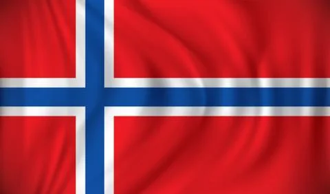Flag of Jan Mayen Stock Illustration