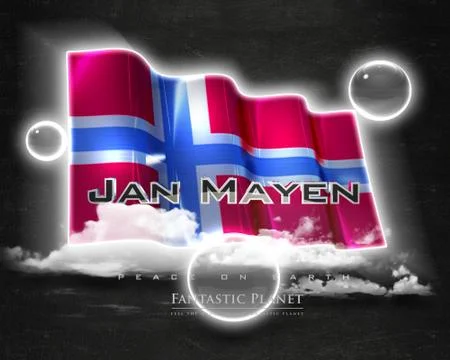 Flag JanMayen quality designer flag Stock Illustration