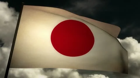Flag Japan 02 Stock Footage 11130814