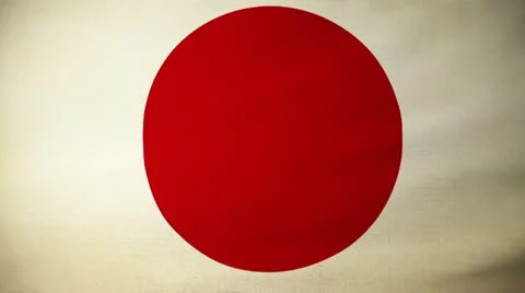Flag japan 04 Stock Footage 11115606