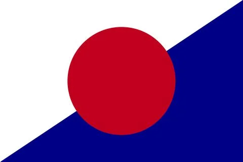 Flag of Japan Customs Stock Illustration