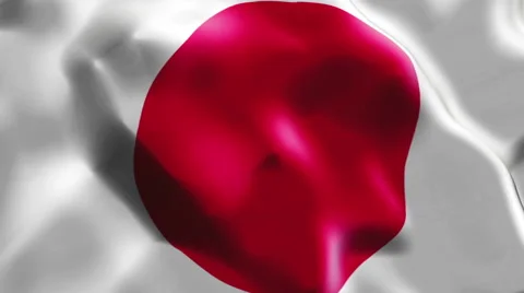 Flag of Japan Video stock 47068096
