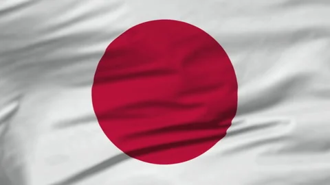Flag of Japan Stock Footage 148687102