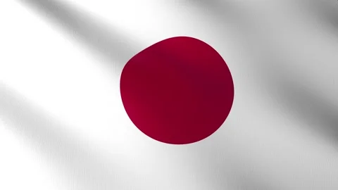 Flag of Japan Stock Footage 150484203