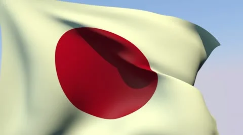 Flag of Japan HD 스톡 동영상 14405563