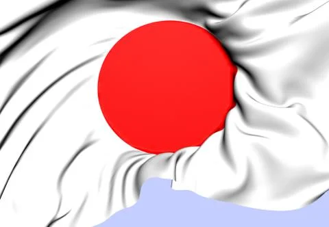 Flag of japan Stock Illustration
