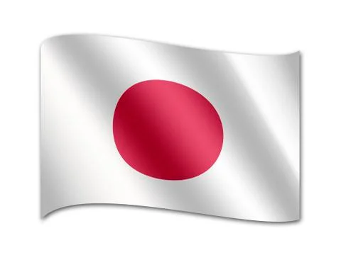 Flag of japan Stock Illustration