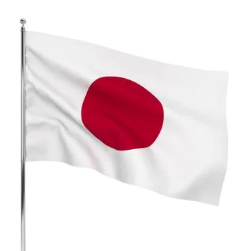 Flag of japan Stock Illustration