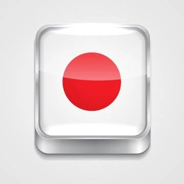 Flag of japan Stock Illustration