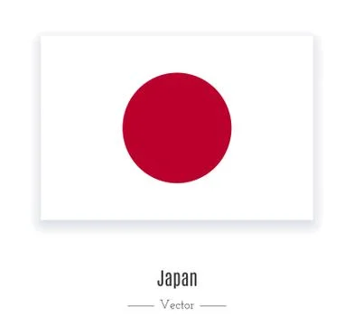 Flag of Japan. Stock Illustration
