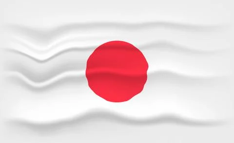 Flag of Japan Stock Illustration