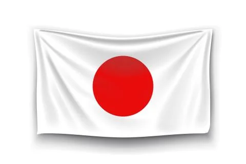 Flag of japan Stock Illustration