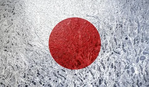 Flag of Japan Illustrazione stock