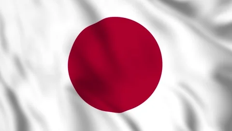 Flag of Japan Waving in the Wind - Looping Animation Stock-Footage 246998464