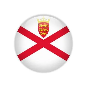 Flag Jersey button Stock-Illustration