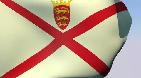 Flag of Jersey HD 스톡 동영상 14410323