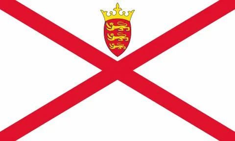 Flag of Jersey Stock Illustration