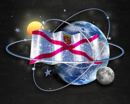 Flag Jersey quality designer flag Stock Illustration