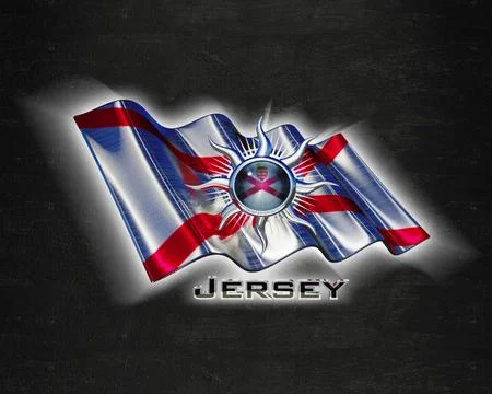 Flag Jersey quality designer flag Stock Illustration
