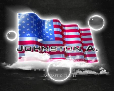 Flag JohnstonA quality designer flag Stock Illustration