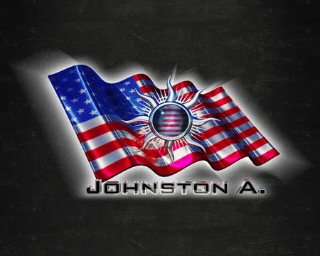 Flag JohnstonA quality designer flag 库存插图