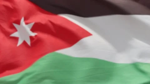 Flag of Jordan Stock Footage 51768506