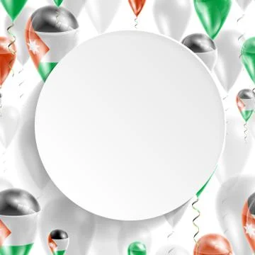 Flag of Jordan Stock Illustration