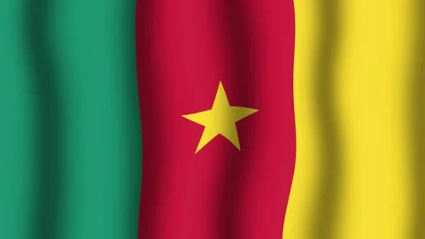Flag of Kamerun Stock Footage 175645008