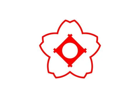 Flag of Kasugai, Aichi Stock Illustration