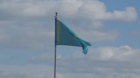 Flag of Kazakhstan Video stock 96708951