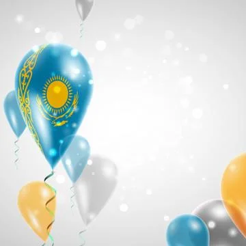 Flag of Kazakhstan Stock Illustration