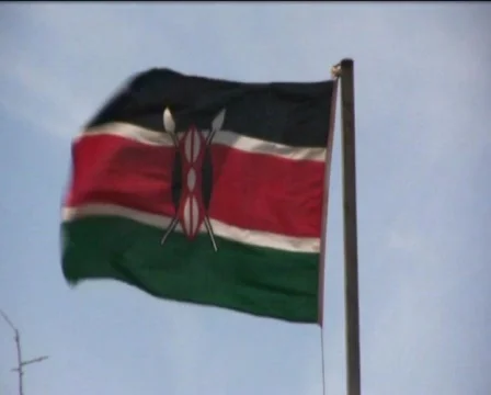 Flag of Kenya  Stock Footage 547098