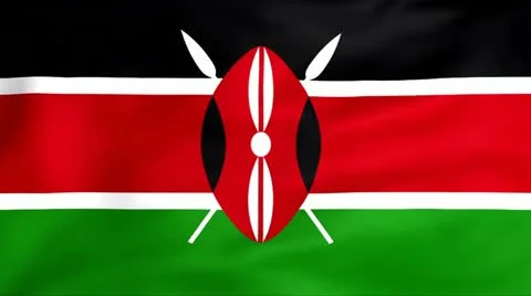 Flag Of Kenya Stock Footage 11355523