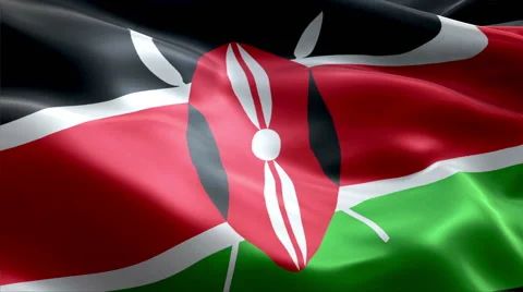Flag Kenya Video stock 47749469