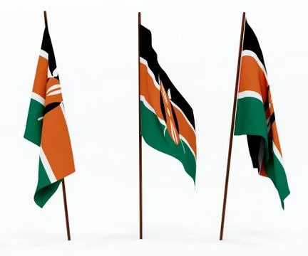 Flag of Kenya Stock Photos