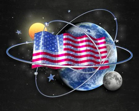 Flag KingmanReef quality designer flag 库存插图