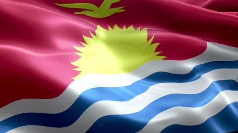 Flag Kiribati Stock-Footage 47749721