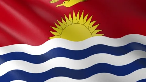Flag of Kiribati Stock Footage 151368286