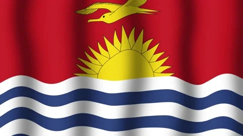 Flag of Kiribati Stock Footage 175659481