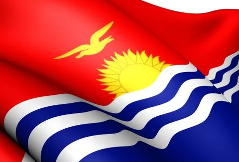 Flag of kiribati Stock Illustration