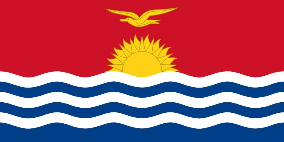 Flag of Kiribati Stock Illustration