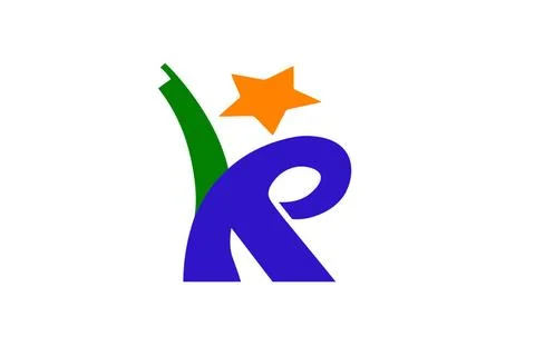 Flag of Konan Aichi Vector image of Konan city flag. Proportion 2:3. EPS10... Stock Photos