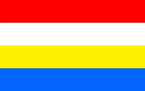 The flag of Konetsk County. Stock Illustration