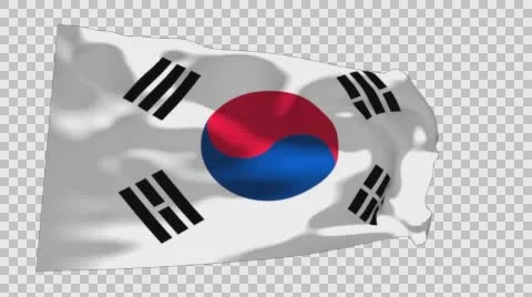 Flag of Korea Stockbeeldmateriaal 59850977