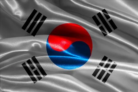 Flag of  korea Stock Illustration