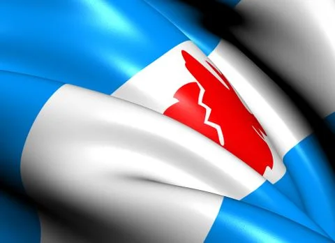Flag of koryak okrug Stock Illustration