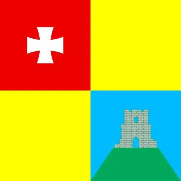 Flag of Kremenets Stock Illustration