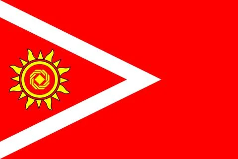 Flag of Kropyvnytskyi Raion Illustrazione stock