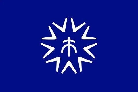 Flag of Kure, Hiroshima Stock Illustration