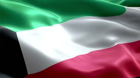 Flag Kuwait Video stock 47750005